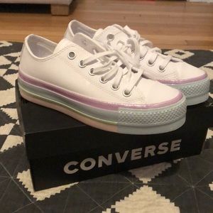 Platform pastel bottom converse
